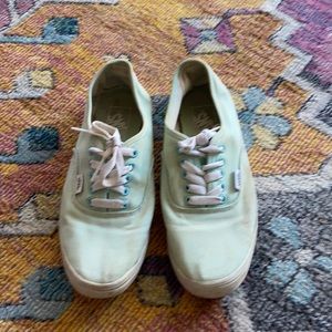 Vans teal sneakers size 7.5